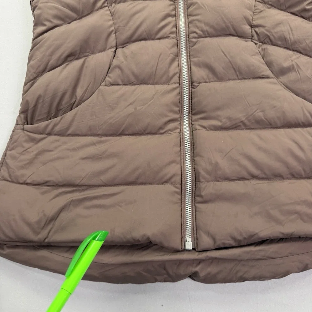 Lululemon Down & Around Vest Women's Size 6 Hooded Long Puffer Down